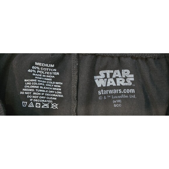 Star Wars Storm Trooper Mens Lounge‎ Pants  Size Medium Black 2018 - Picture 3 of 4